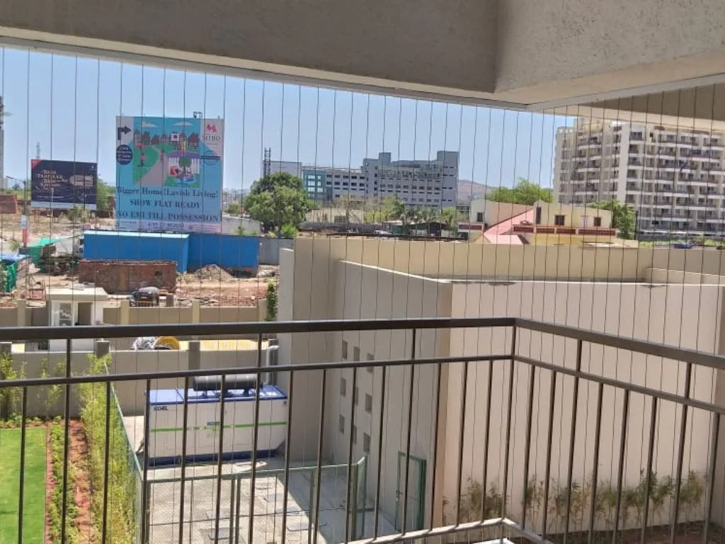 Invisible Grills For Balcony - Free installation in Hyderabad, AP & Chennai