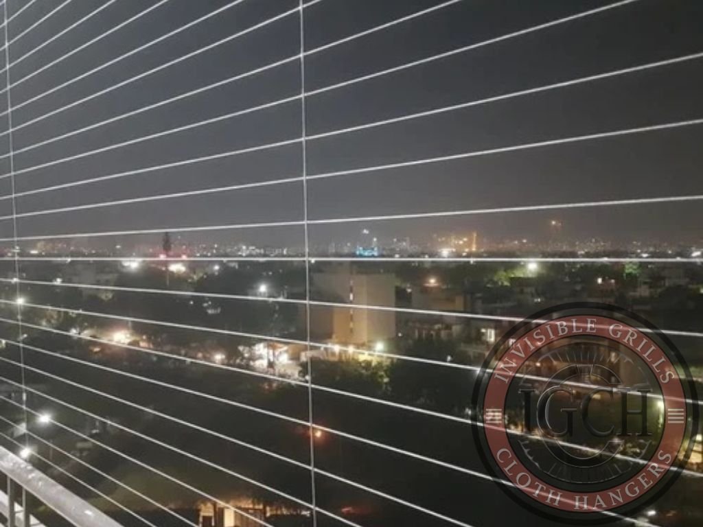 Rust-proof stainless steel invisible balcony grills for durability in Adyar