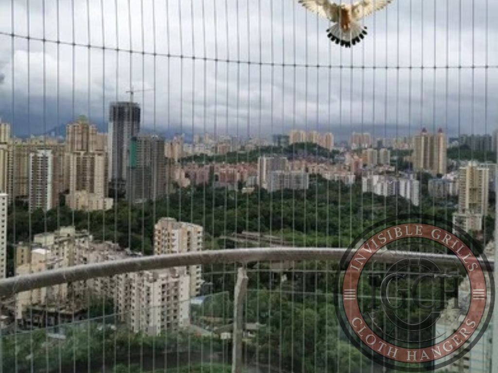 Stainless steel invisible balcony grills designed to stop pigeons safely in Uppal