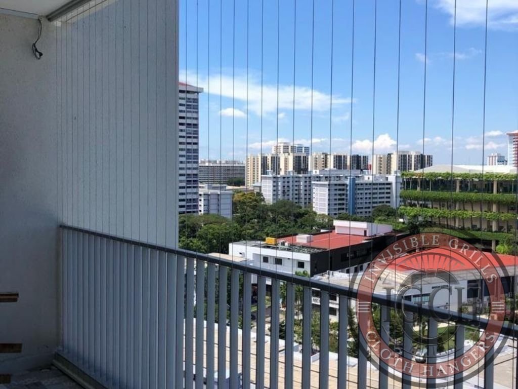 High-quality invisible balcony grills providing safety with open view in Vizag