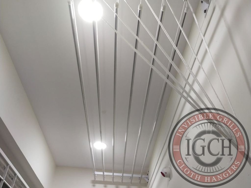 Premium ceiling cloth hangers in Tellapur for space-saving and fast drying in apartments